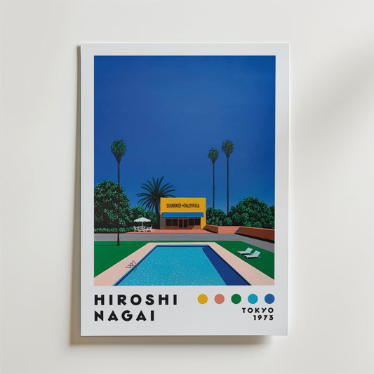Hiroshi Nagai California Pool Poster