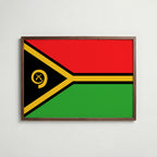 Vanuatu National Flag Poster poster – väggdekoration för hemmet – köp hos Bozetto