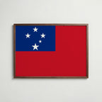 Samoa National Flag Poster poster – väggdekoration för hemmet – köp hos Bozetto
