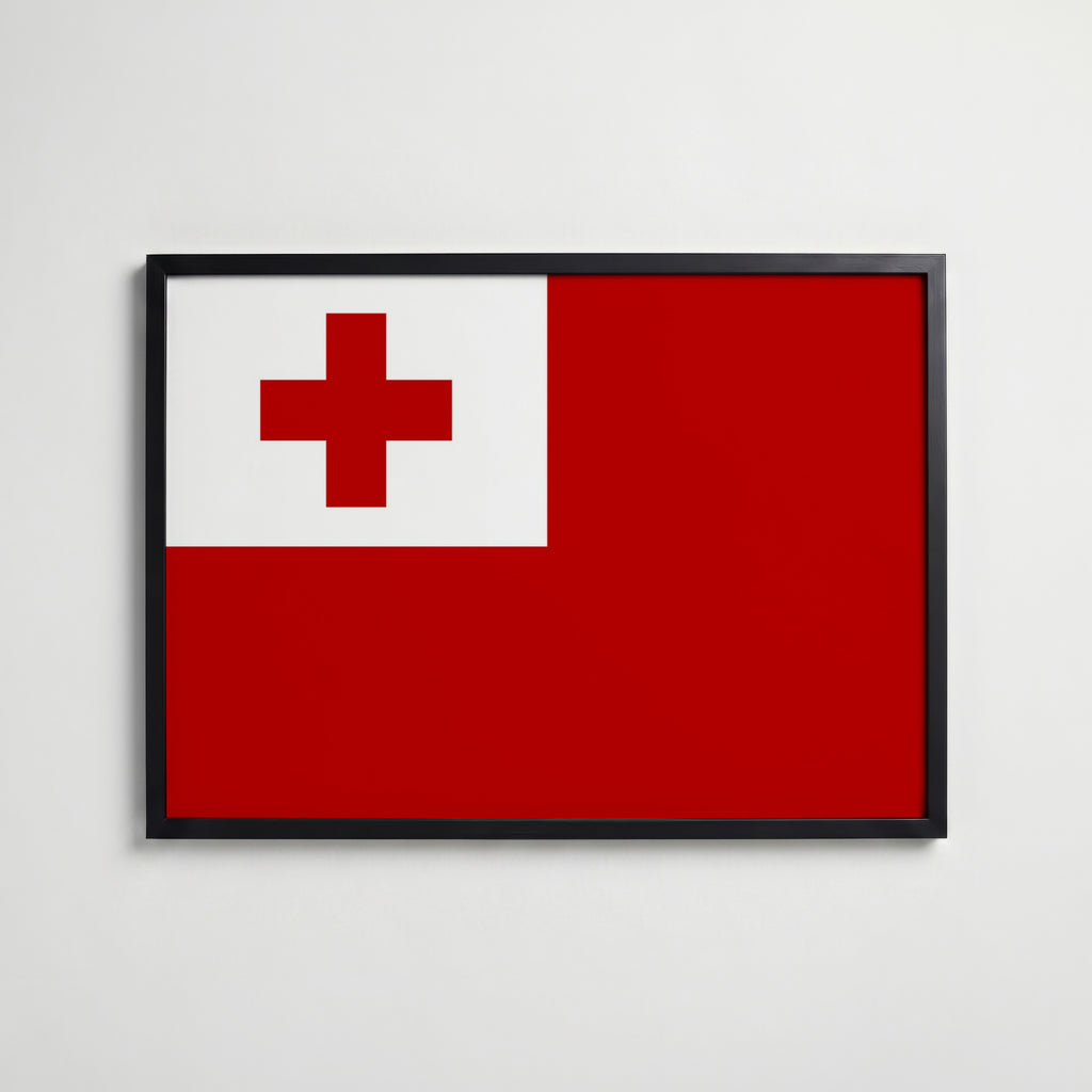 Tonga National Flag Poster affisch – köp poster online – Bozetto väggdekoration