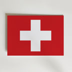 Switzerland National Flag Poster affisch – poster till väggdekoration – köp online hos Bozetto