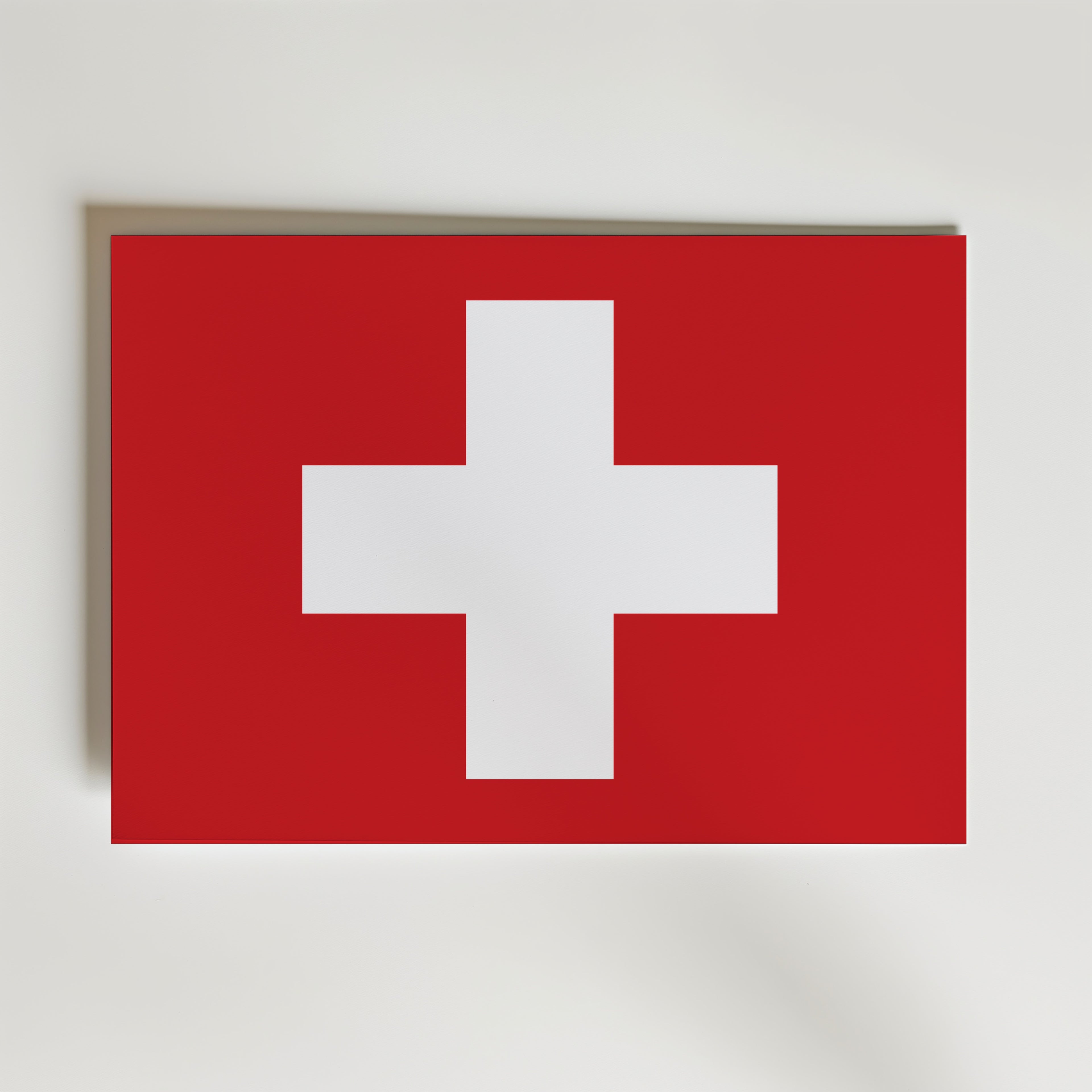 Switzerland National Flag Poster affisch – poster till väggdekoration – köp online hos Bozetto