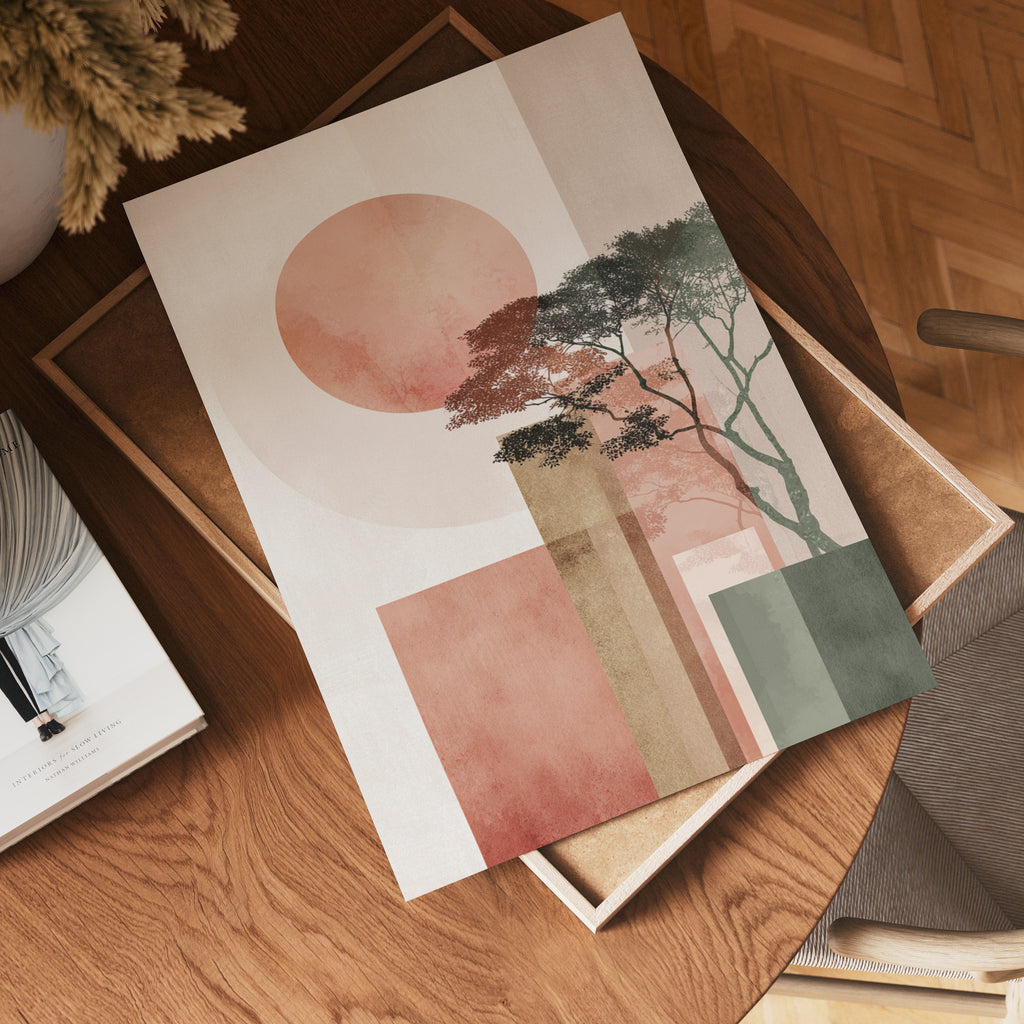 Silent Sun Geometry Poster