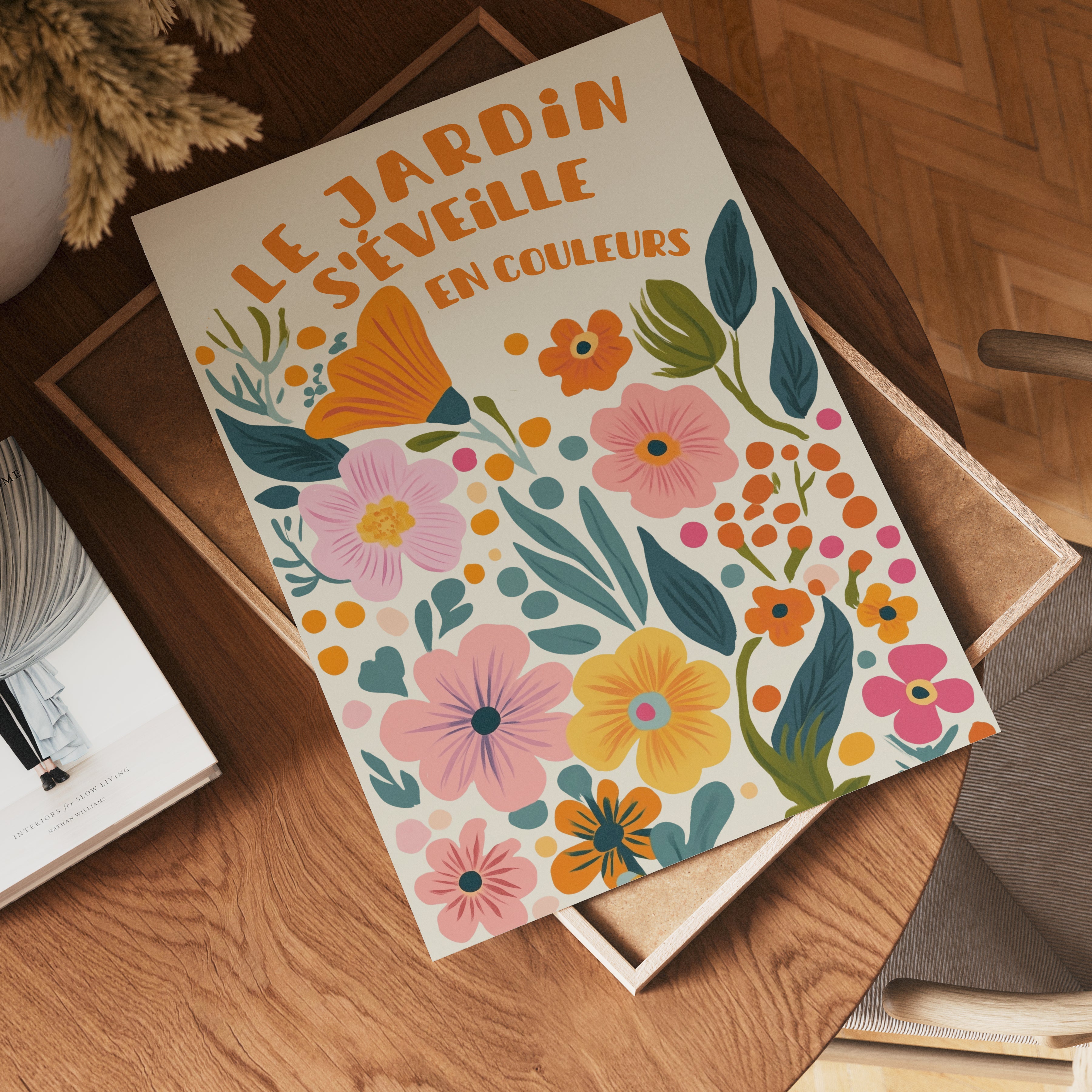 Floral garden poster