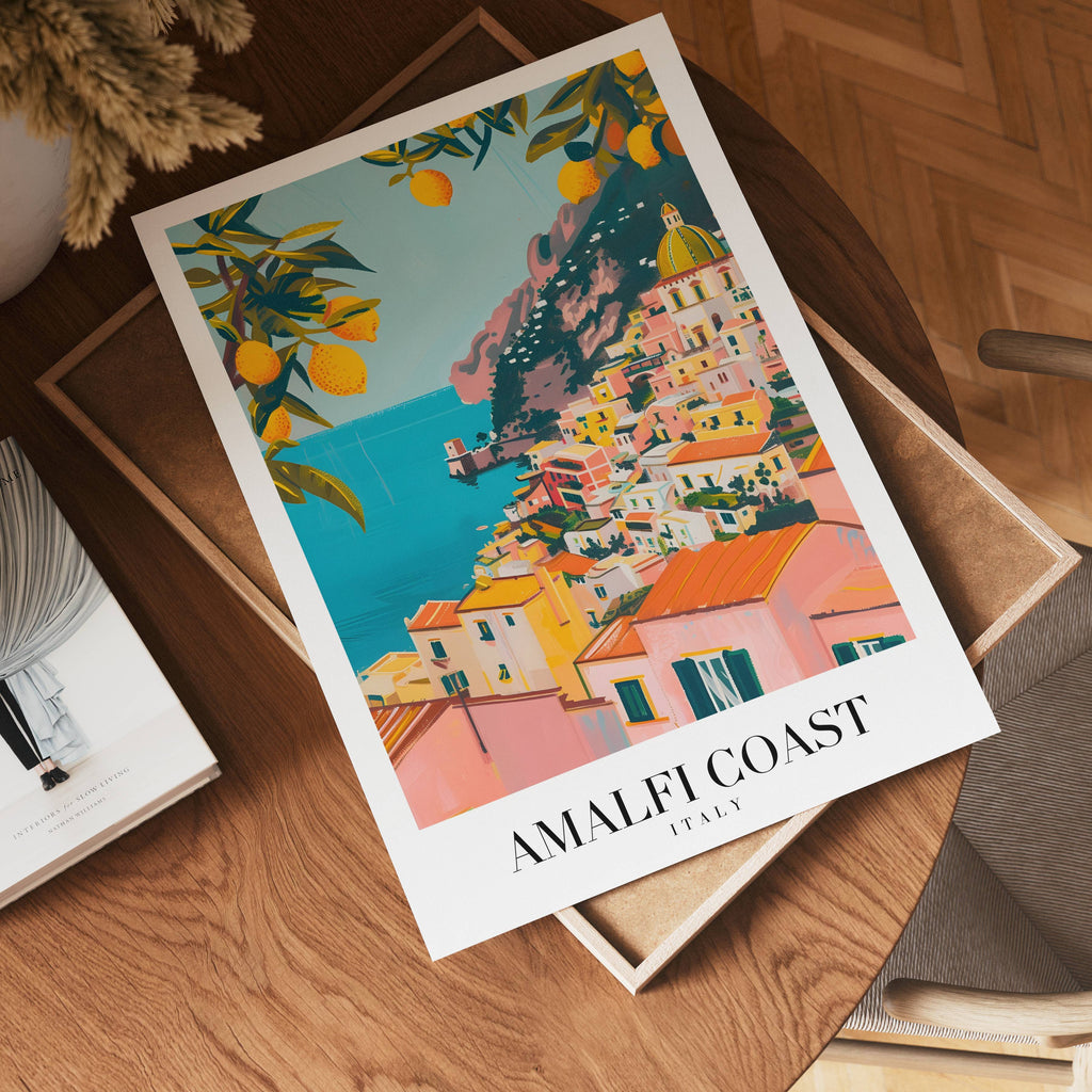 Sunlit Amalfi Coast Poster
