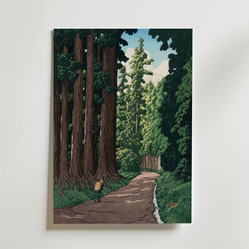 The Road to Nikko Kawase Hasui Poster affisch – poster till väggdekoration – köp online hos Bozetto