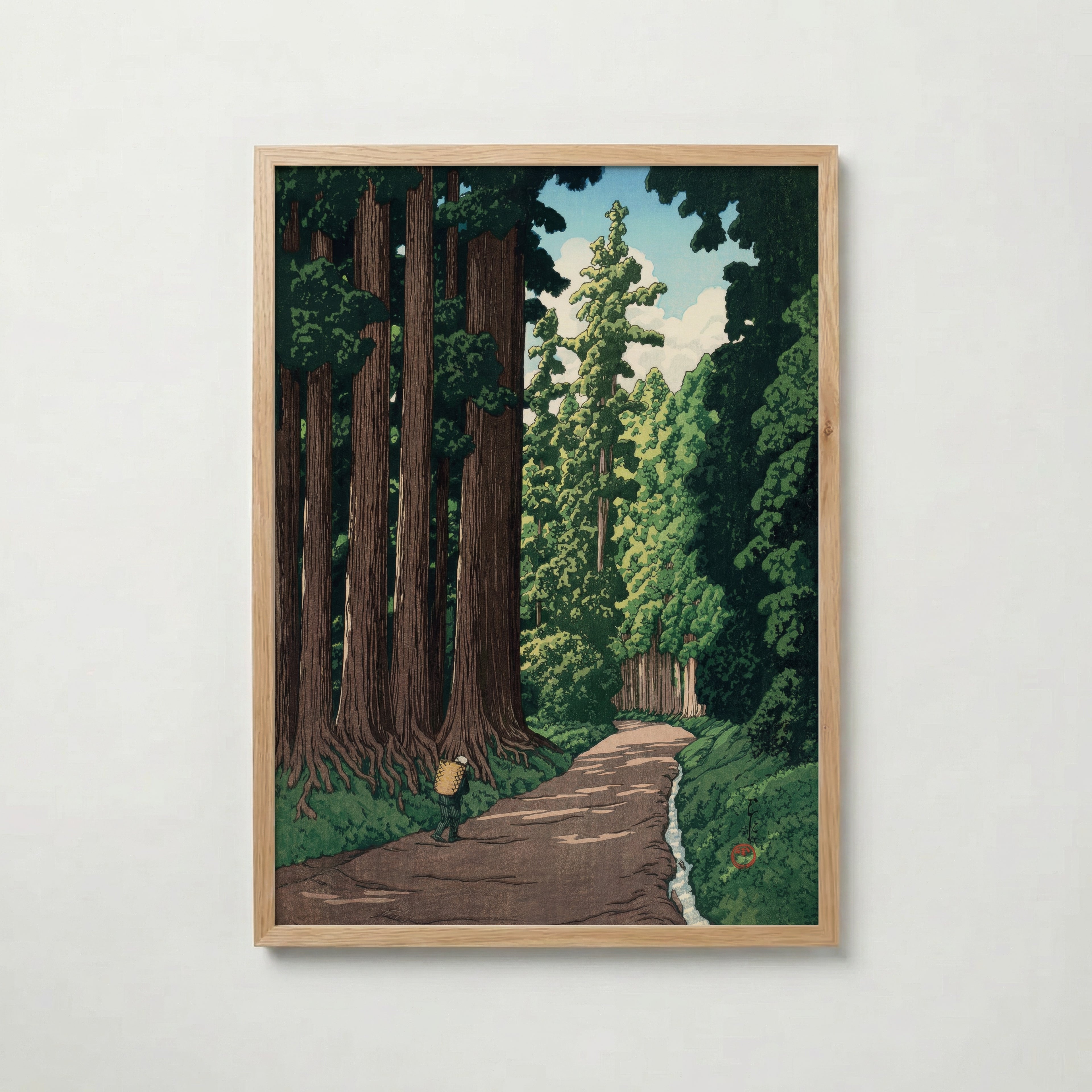 The Road to Nikko Kawase Hasui Poster poster – väggdekoration för hemmet – köp hos Bozetto