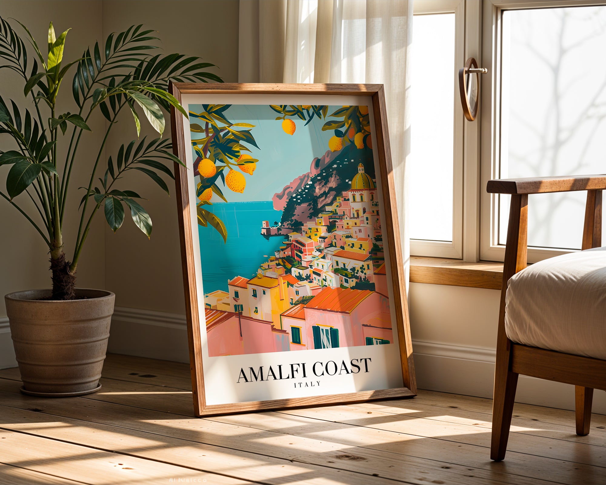 Sunlit Amalfi Coast Poster