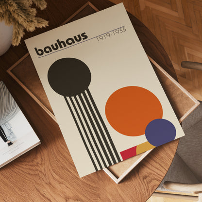 Bauhaus Geometric Art Poster