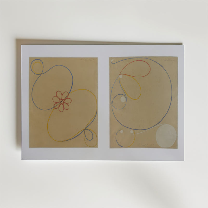 Hilma af Klint The Seven-Pointed Star No.5 & No.7 Poster