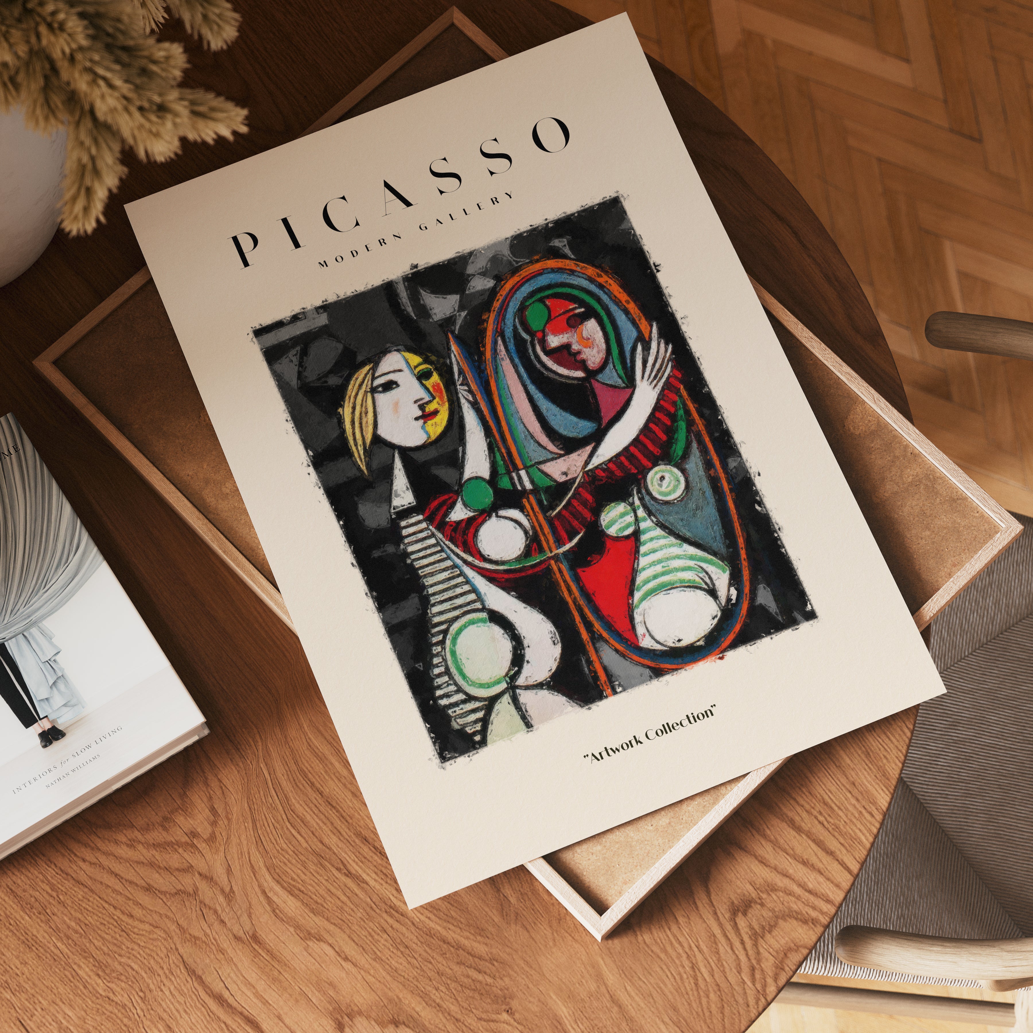 Picasso Inspired Mirror Poster