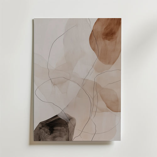 Whispering Shapes – stilfullt konsttryck från Bozetto, tryckt på matt finpapper i hög tryckkvalitet