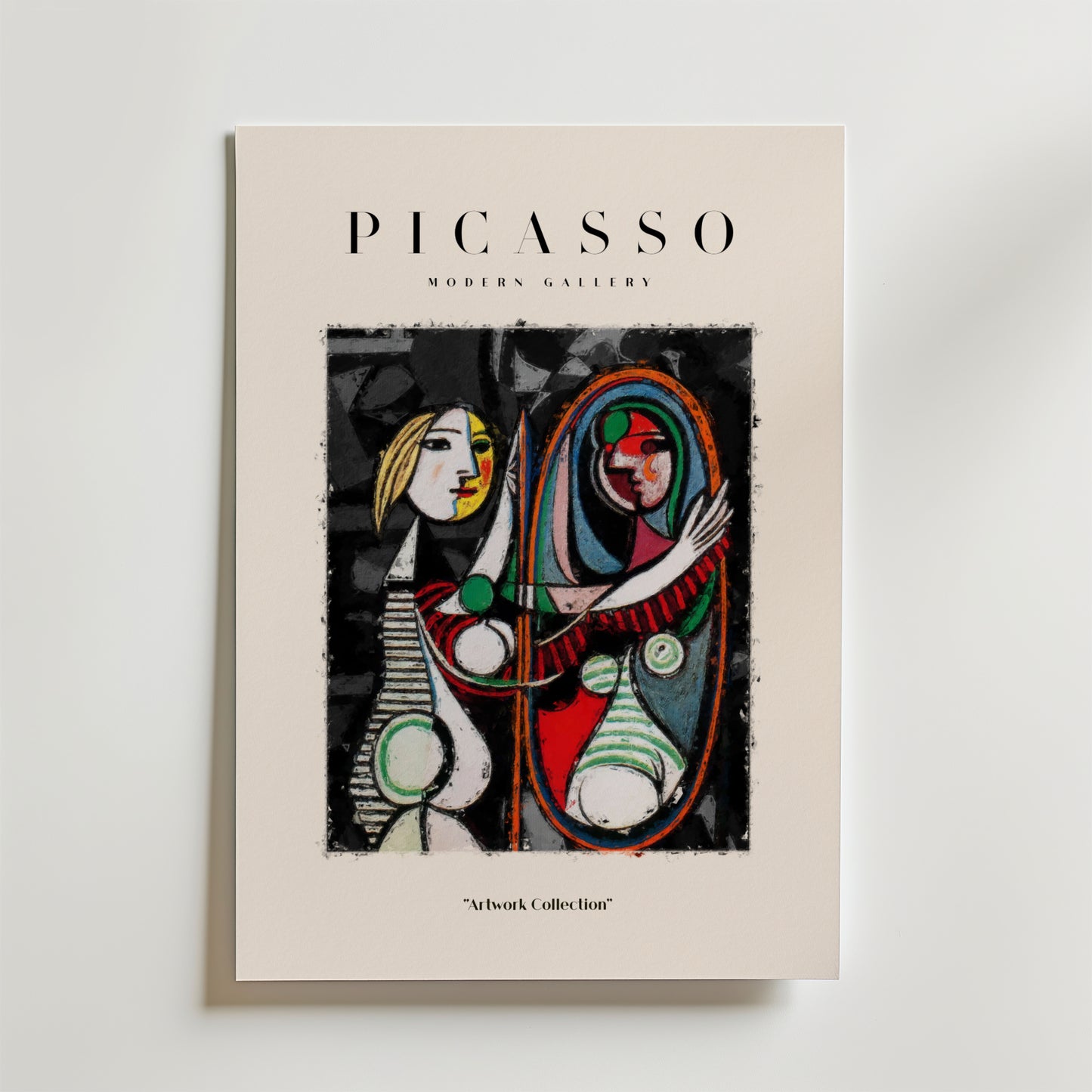 Picasso Inspired Mirror Poster