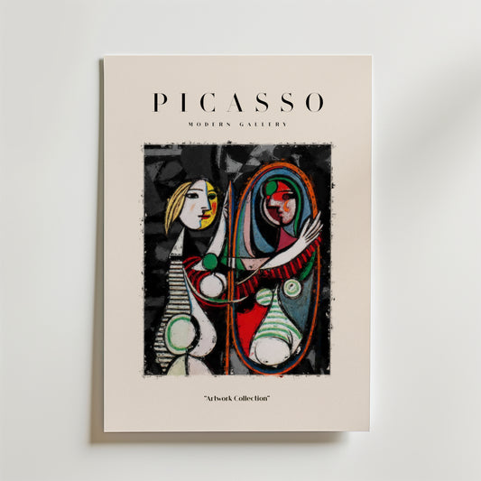 Picasso Inspired Mirror Poster