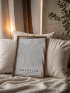 Halmstad Karta Poster
