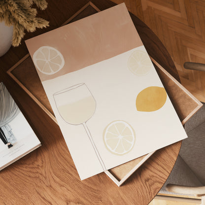 Sunny Sip Drink Poster