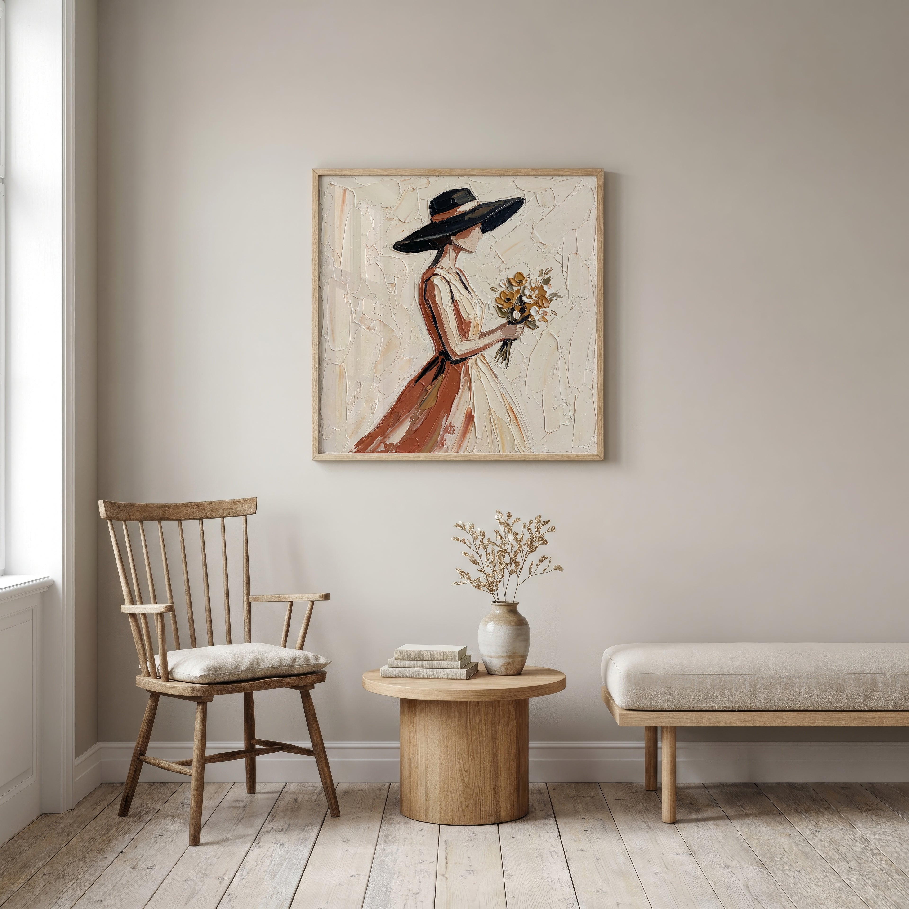 Woman With Flowers Poster – i rum 4