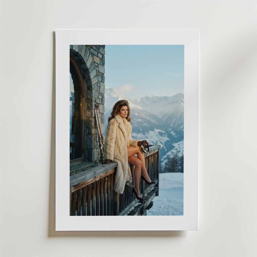 Alpine Couture Reverie Poster – modern konst och stilren konsttryck för hemmet hos Bozetto