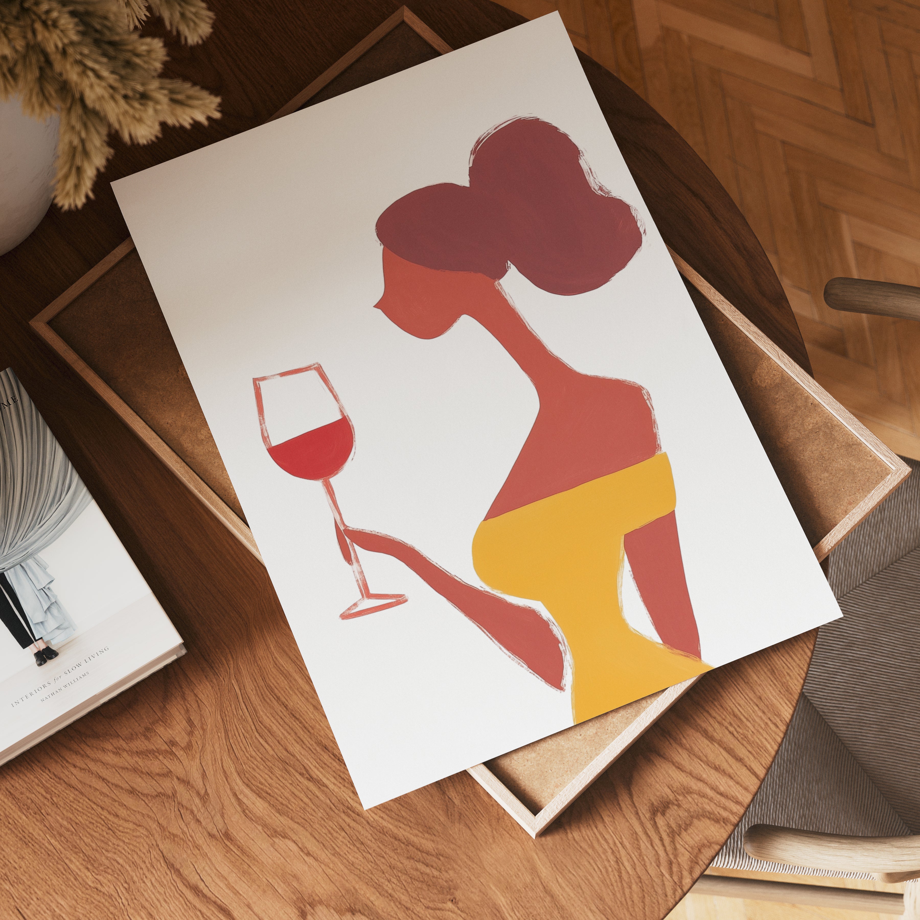 Lady in Yellow Poster