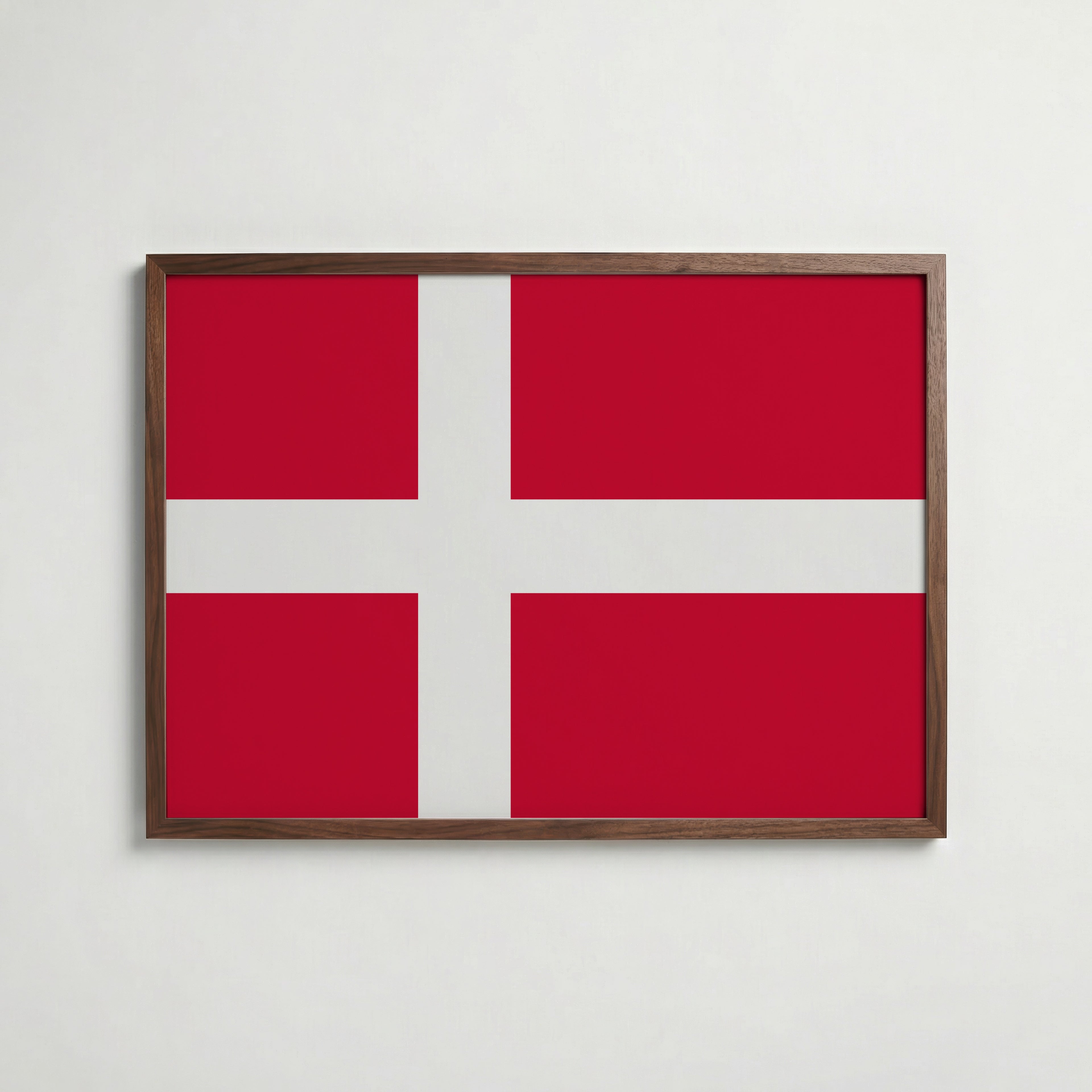 Denmark National Flag Poster poster – väggdekoration för hemmet – köp hos Bozetto
