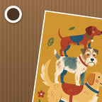 Dog Totem Poster – närbild på papper