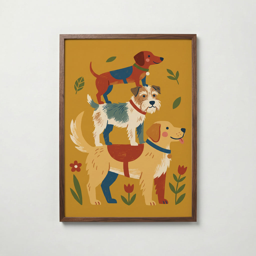 Dog Totem Poster – valnötsram