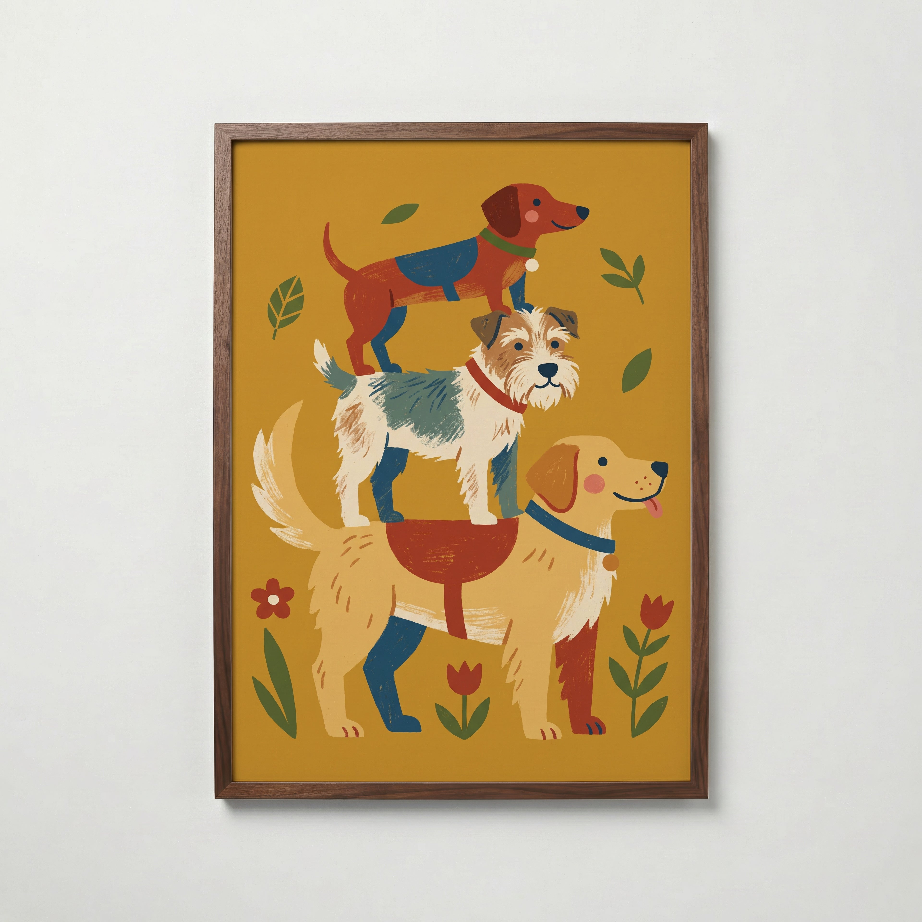 Dog Totem Poster – valnötsram