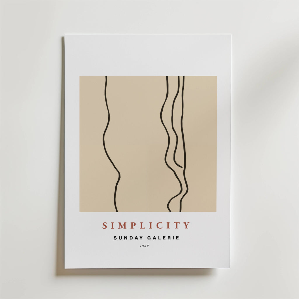 Simplicity Lines Poster
