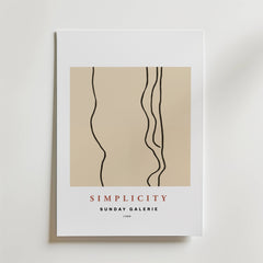 Simplicity Lines Poster