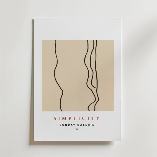 Simplicity Lines Poster