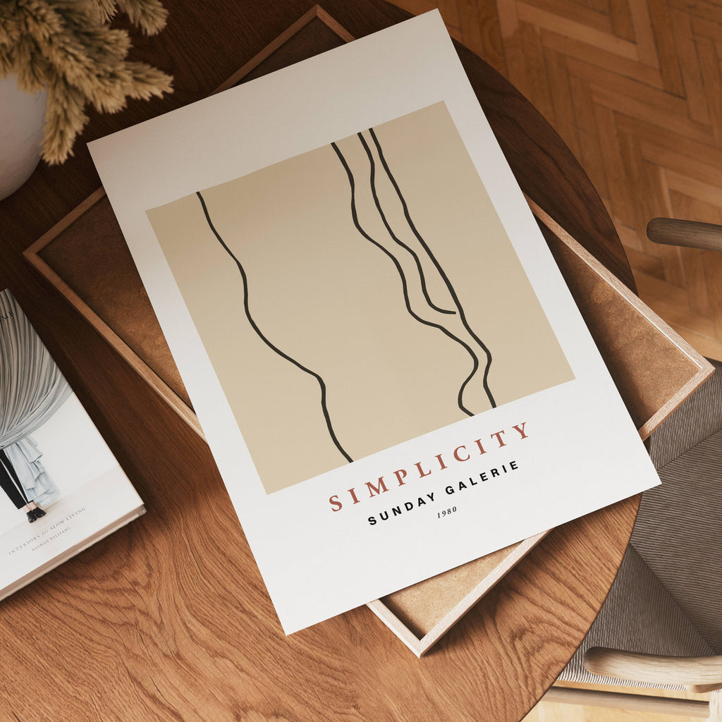 Simplicity Lines Poster