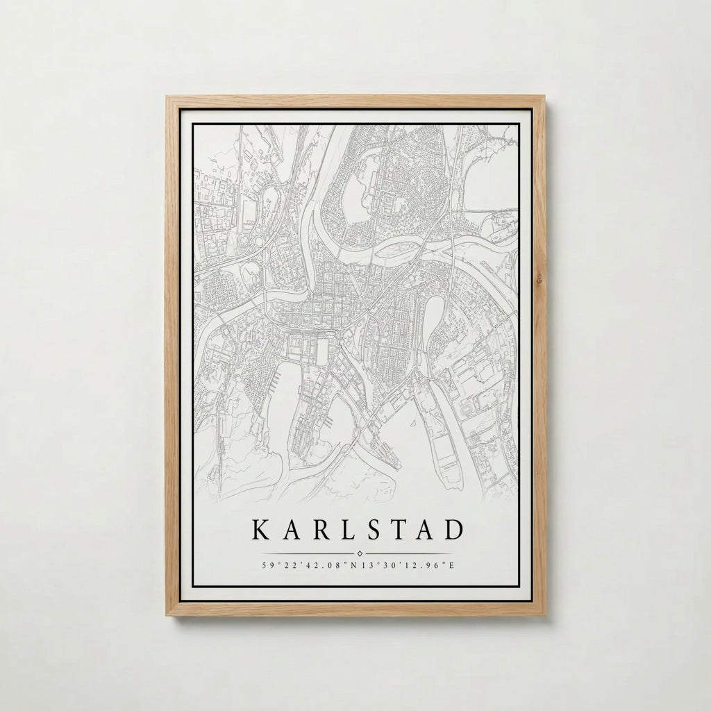 Karlstad Karta Poster