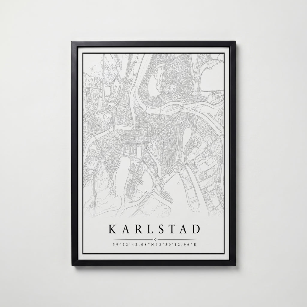 Karlstad Karta Poster