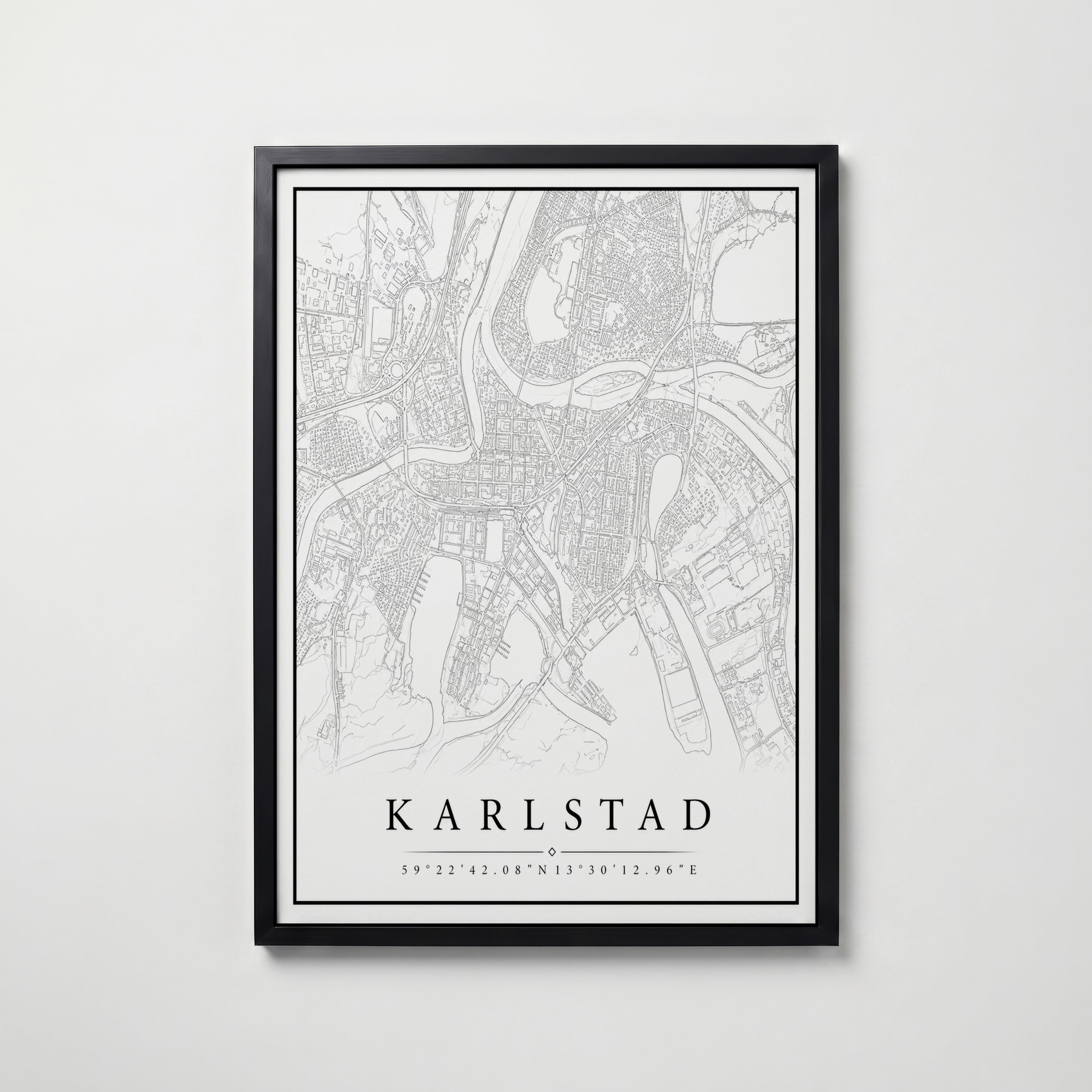 Karlstad Karta Poster