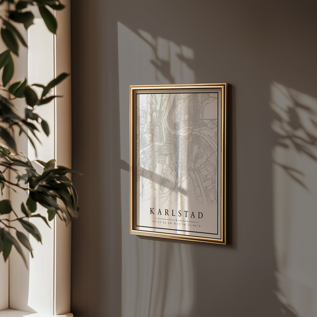 Karlstad Karta Poster