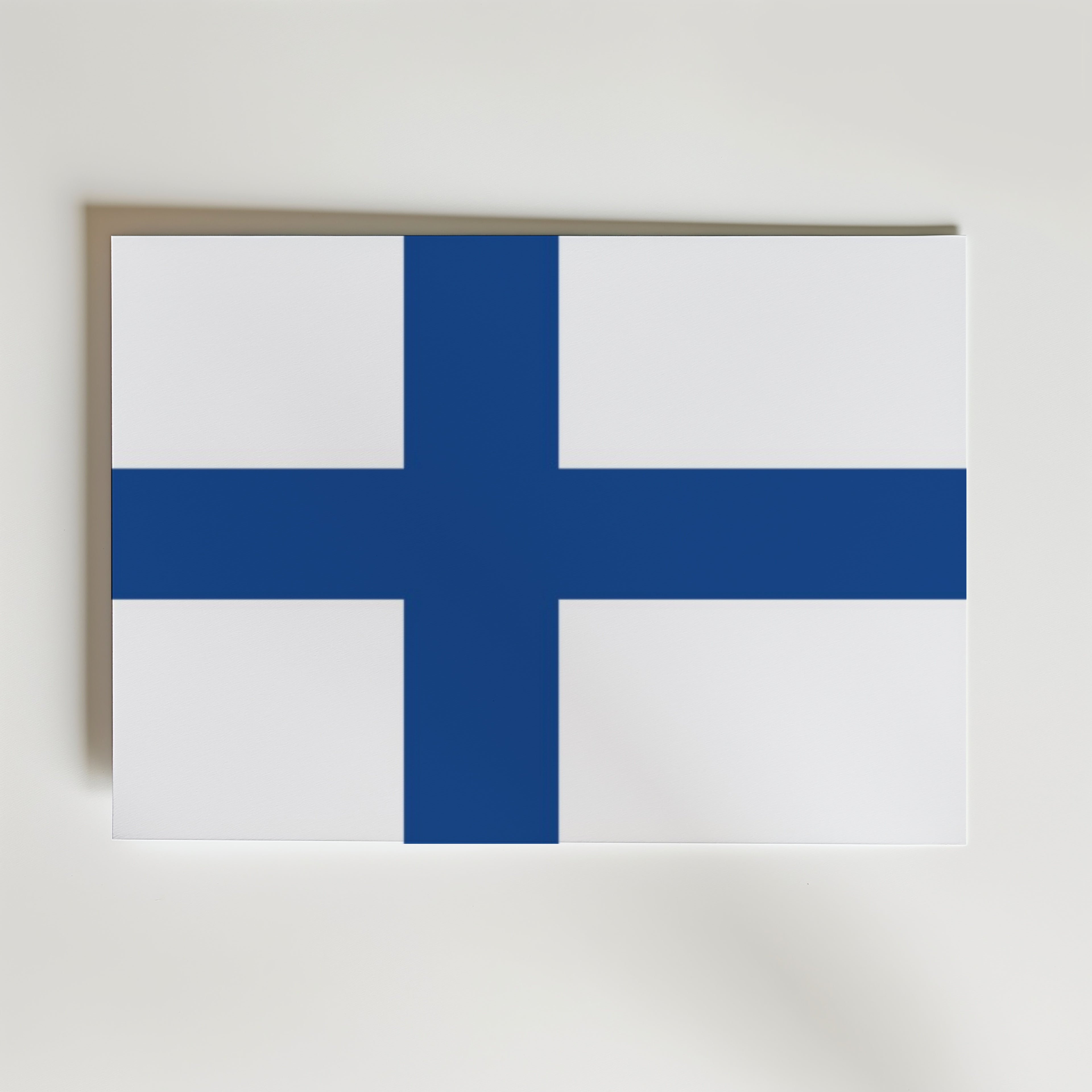 Finland National Flag Poster affisch – poster till väggdekoration – köp online hos Bozetto