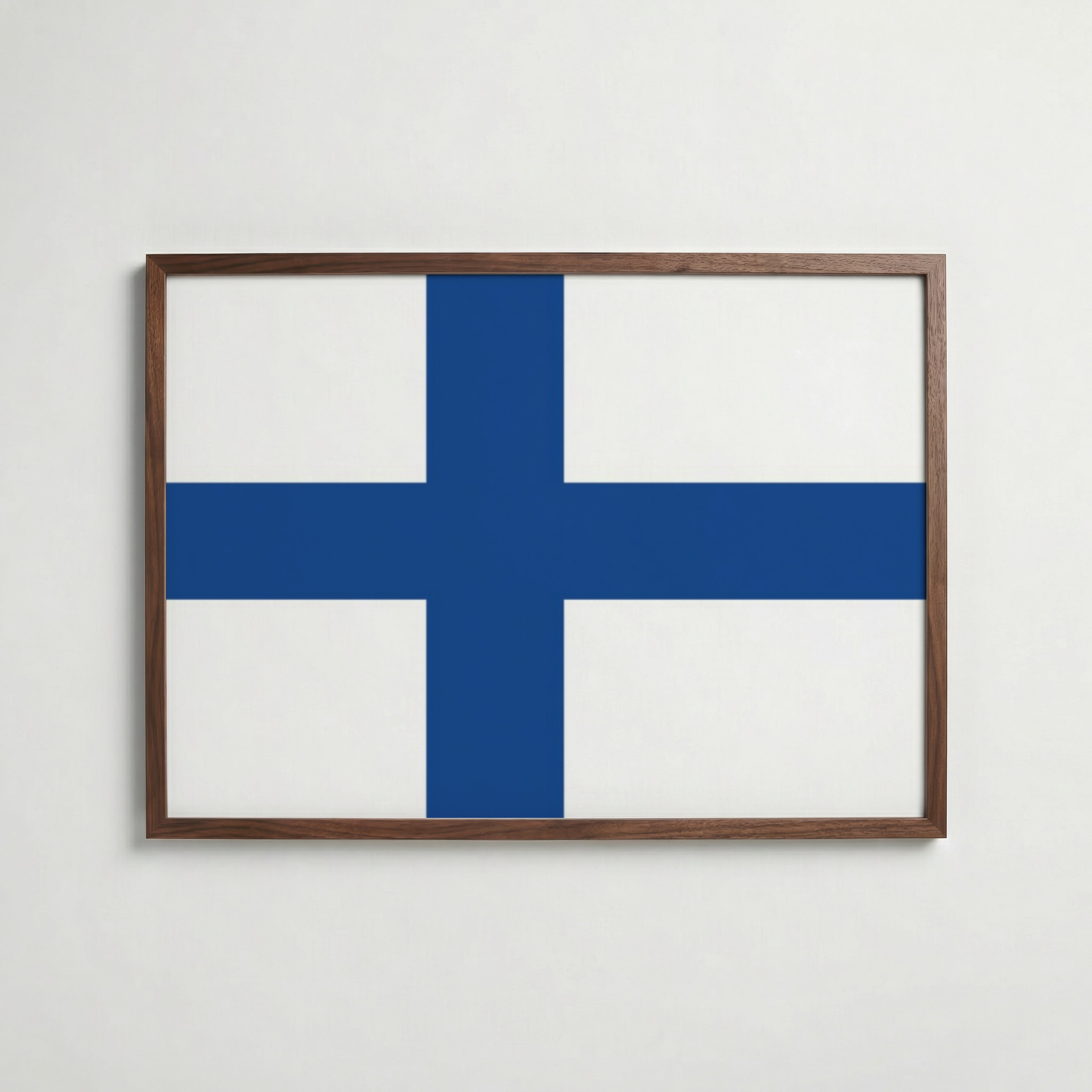 Finland National Flag Poster poster – väggdekoration för hemmet – köp hos Bozetto