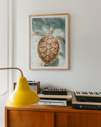 Ocean Turtle Escape Poster