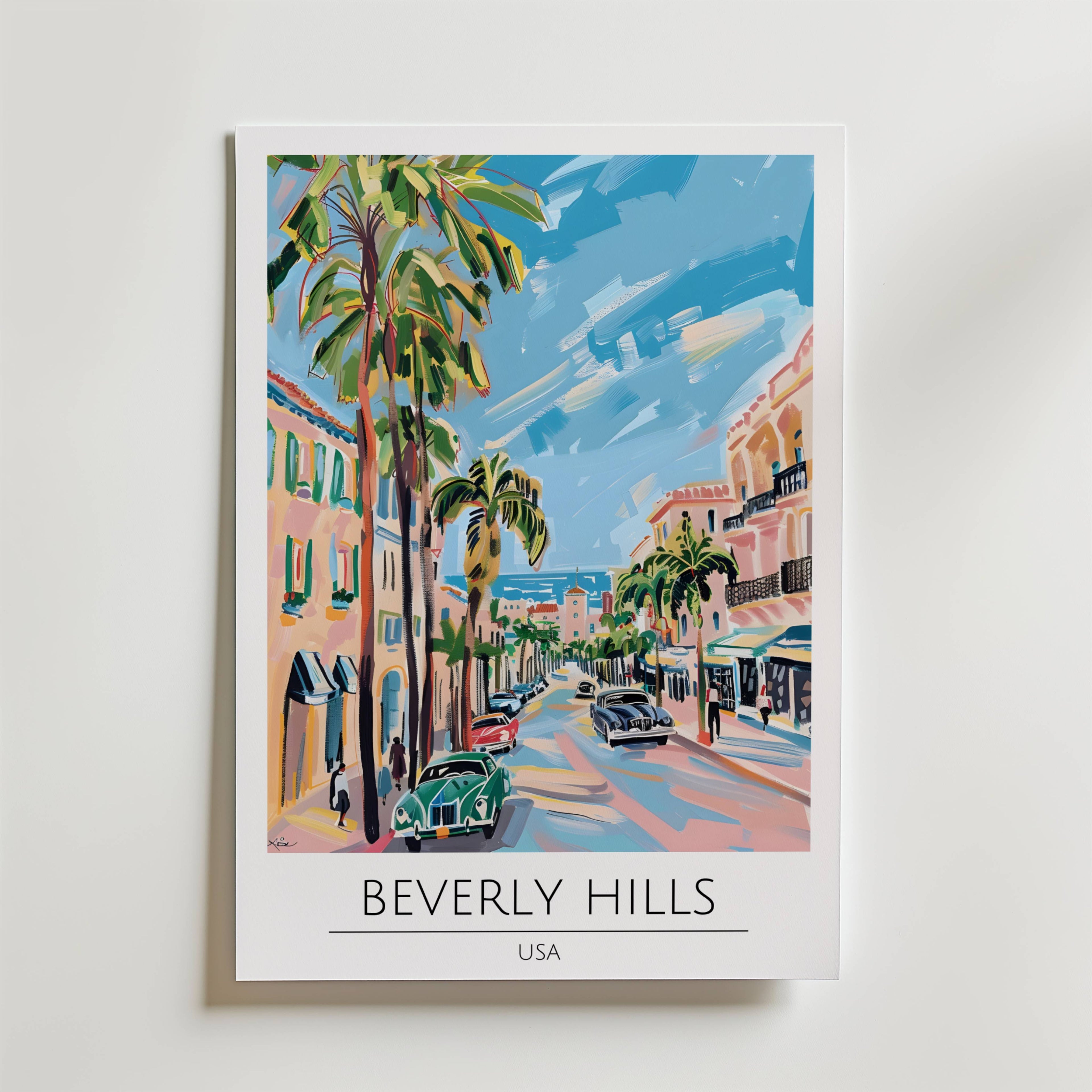 Beverly Hills Palm Drive Poster