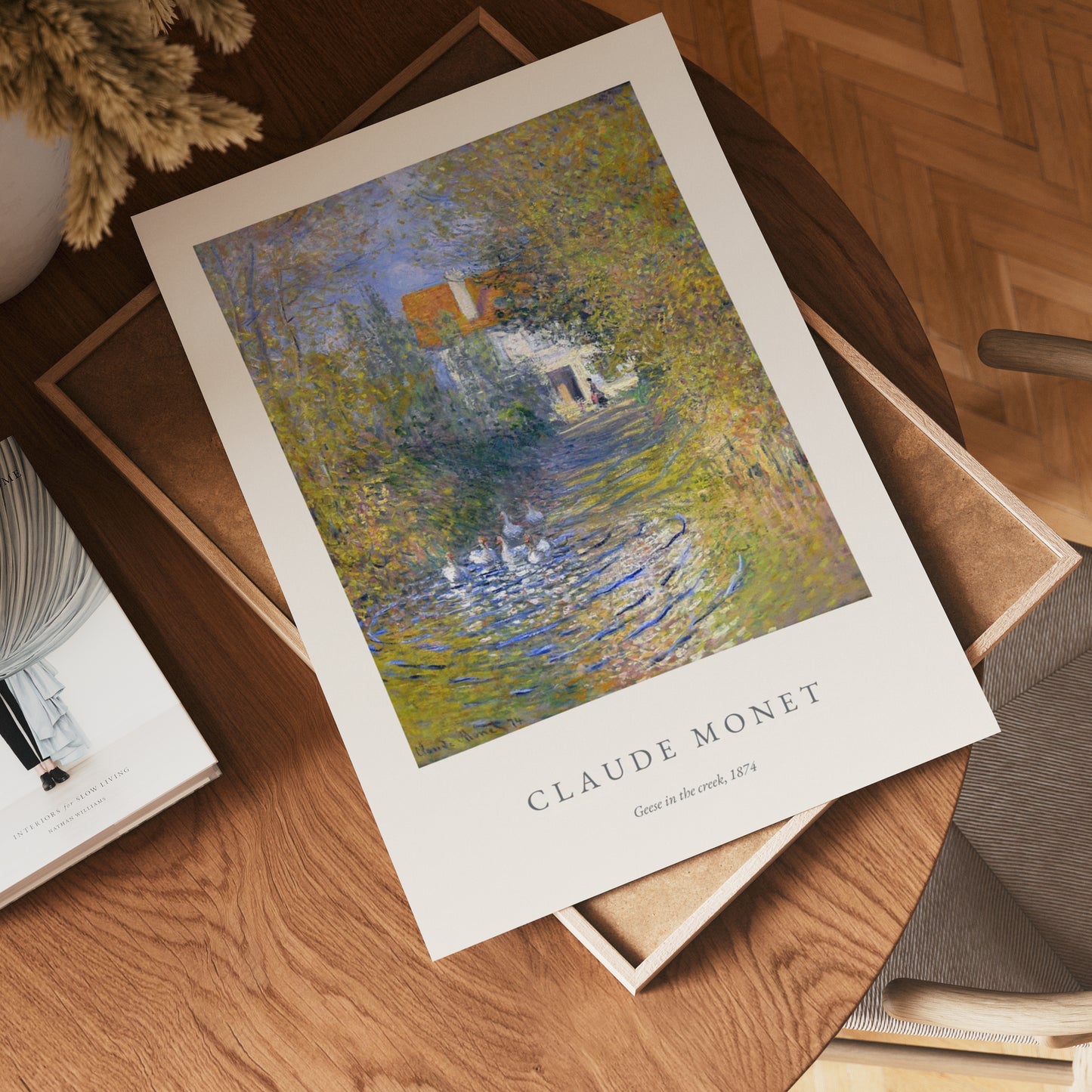 Claude Monet Gæs i bækken Plakat