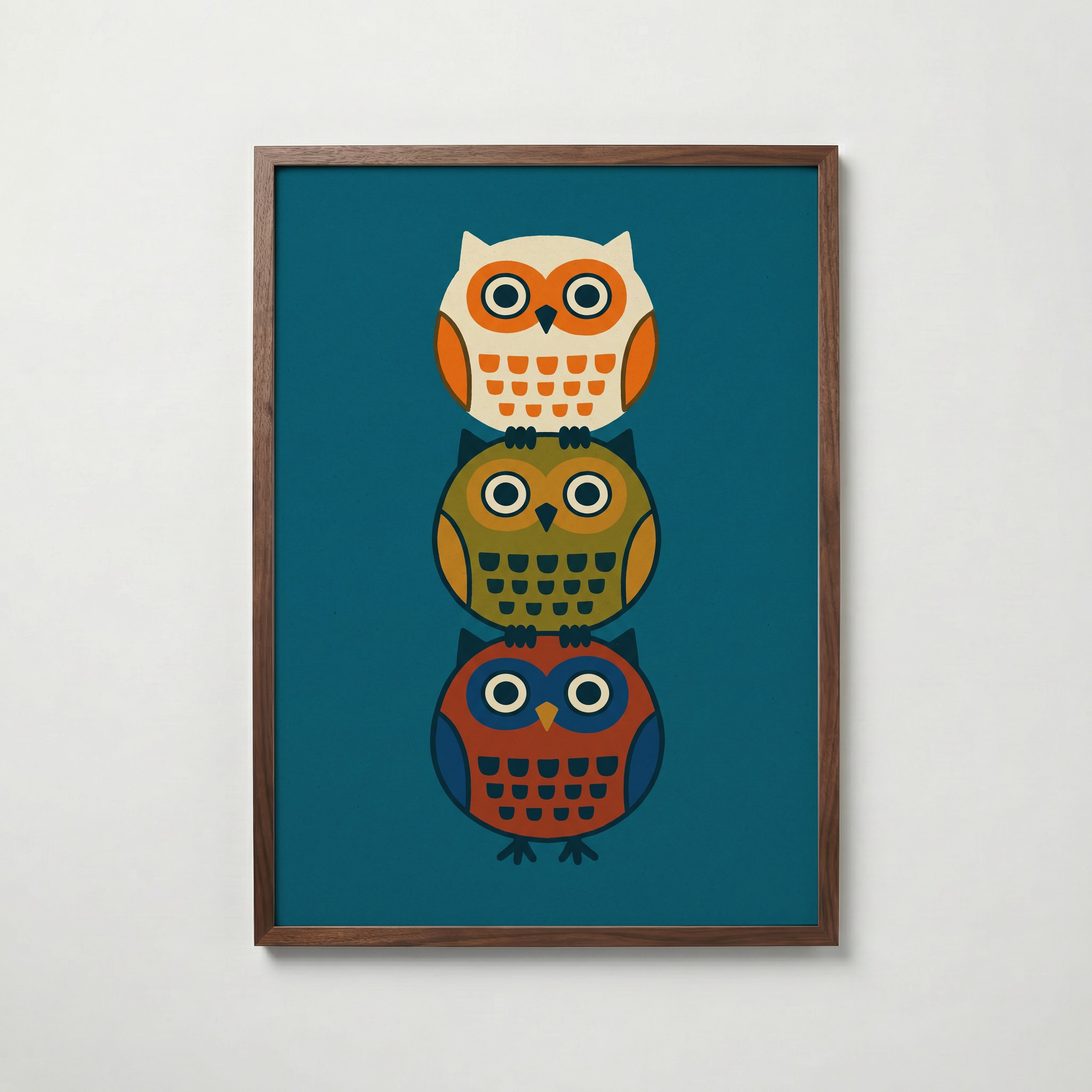 Owl Totem Poster – valnötsram