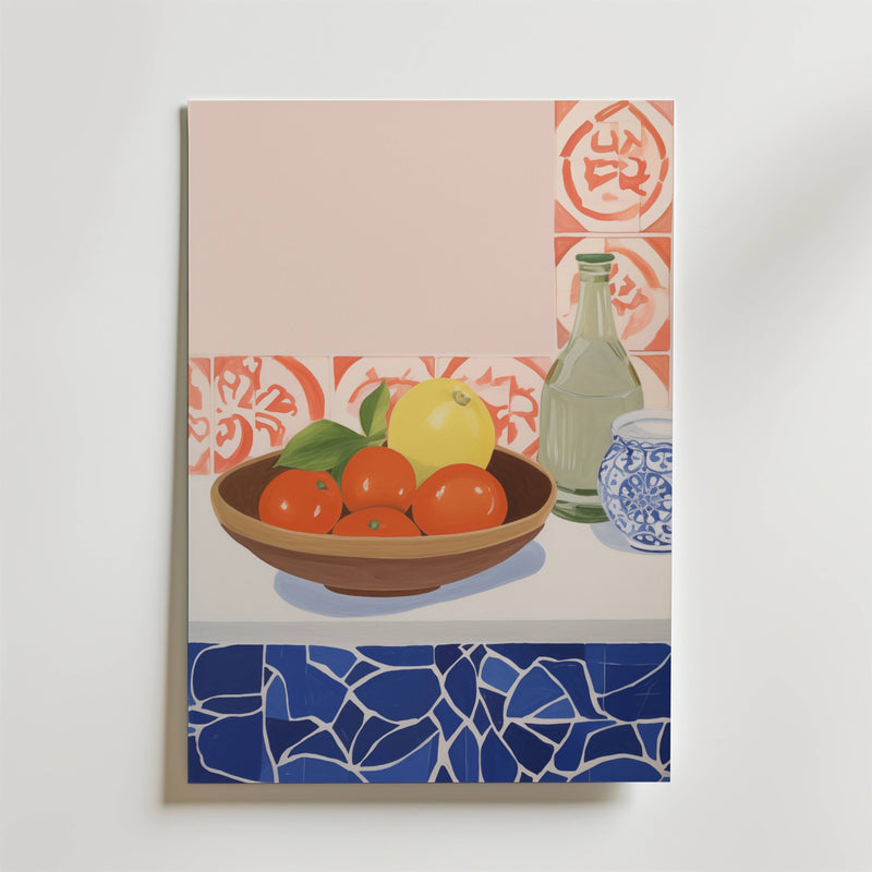 Mediterranean Kitchen Poster