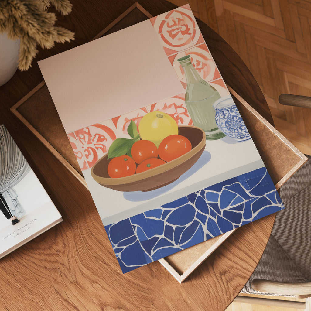 Mediterranean Kitchen Poster