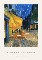 Van Gogh Cafe Terrace At Night Poster
