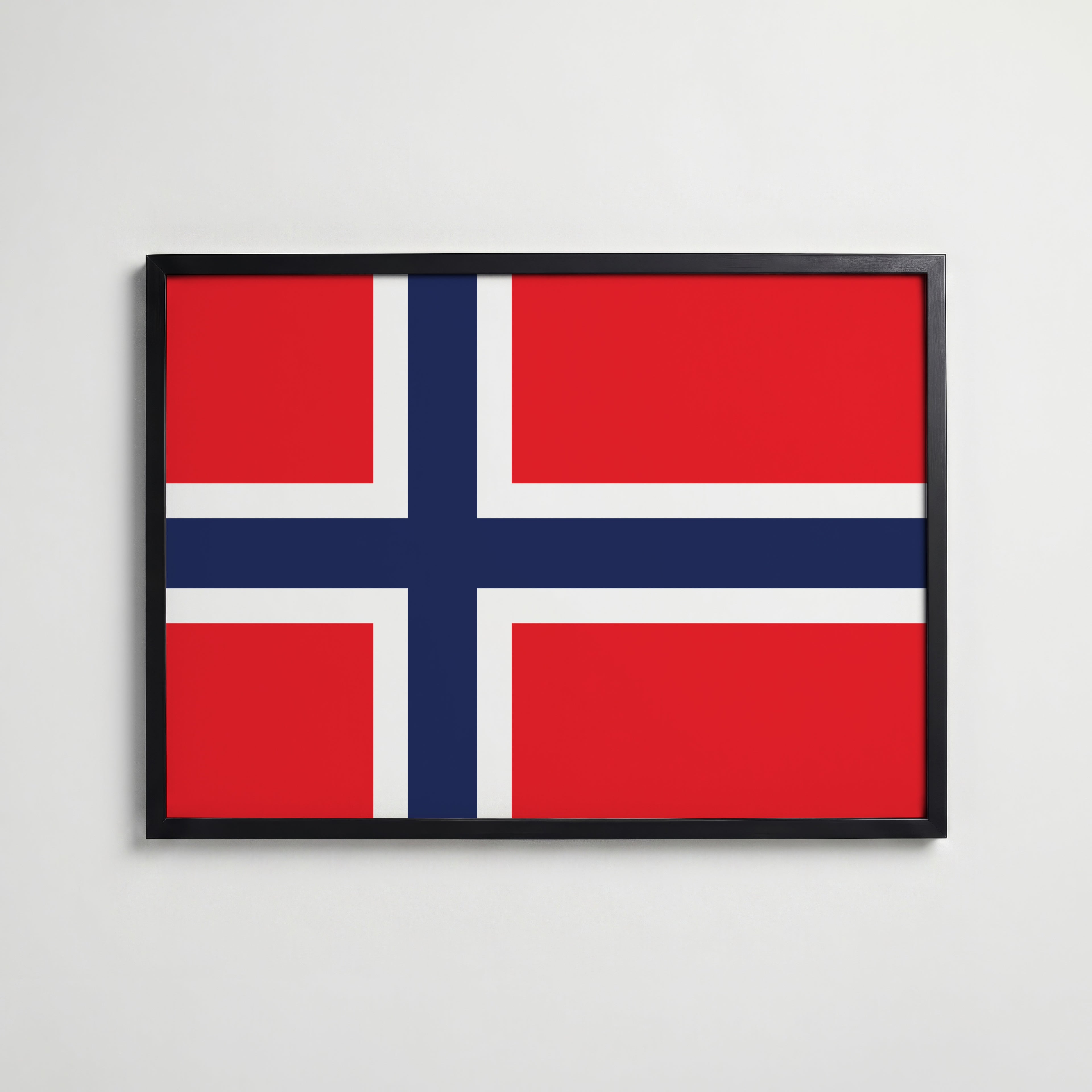 Norway National Flag Poster affisch – köp poster online – Bozetto väggdekoration