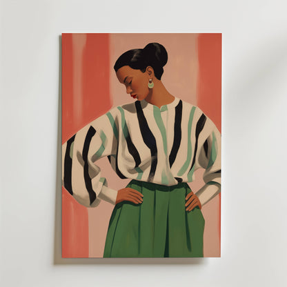 Striped Confidence Poster