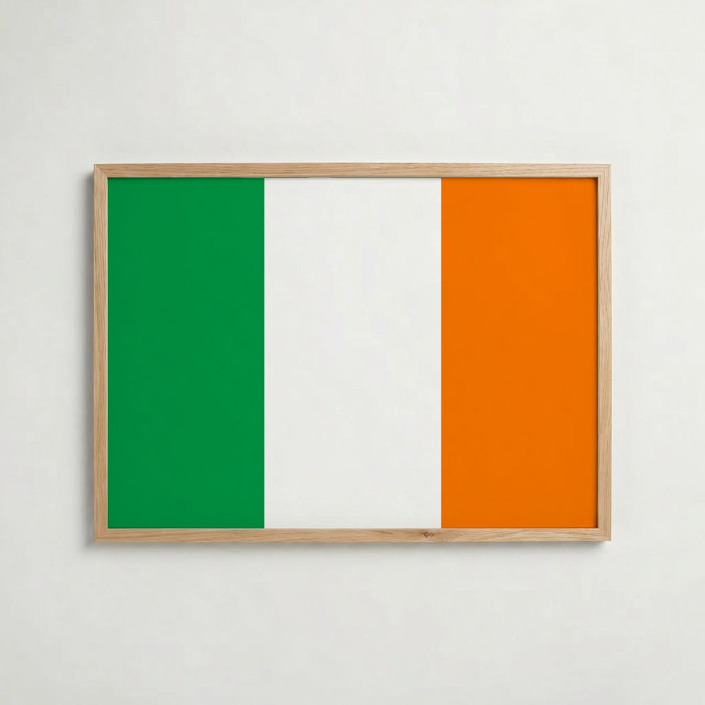 Ireland National Flag Poster – poster väggdekoration inredning – Affischer hos Bozetto