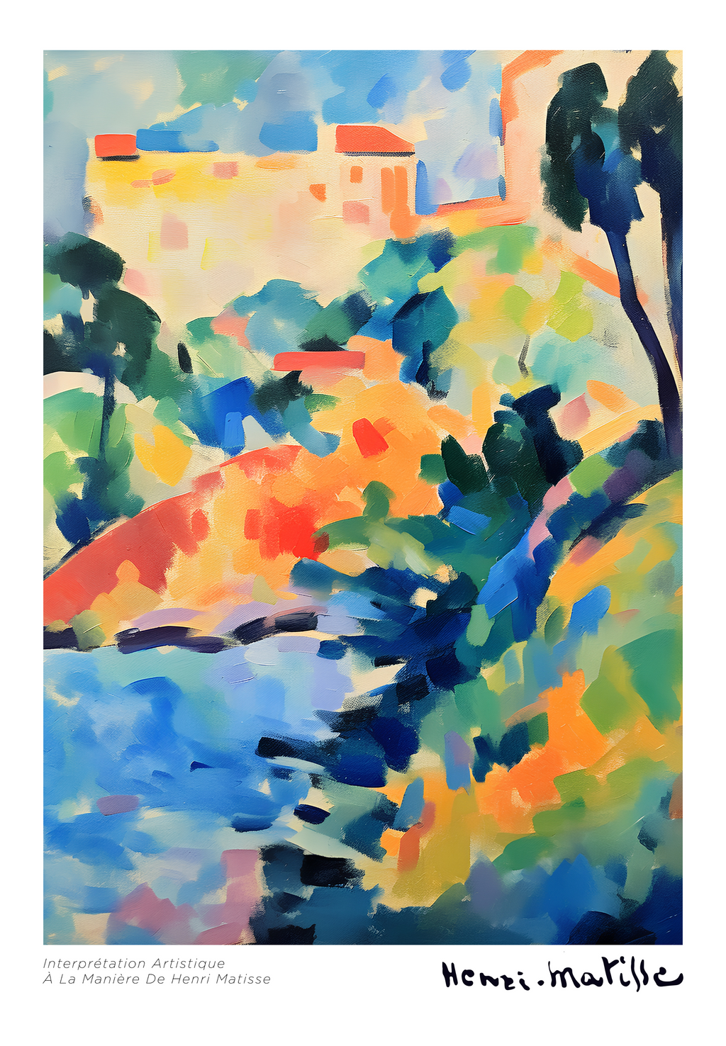 Summer at the Hillside Matisse Poster