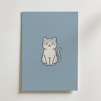 Bathroom Cat Poster – canvas utan passepartout