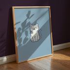 Bathroom Cat Poster – i rum 1